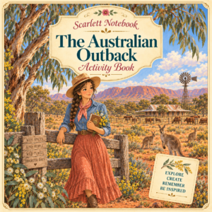 31 SCARLETT NOTEBOOK The Australian Outback SQUARE