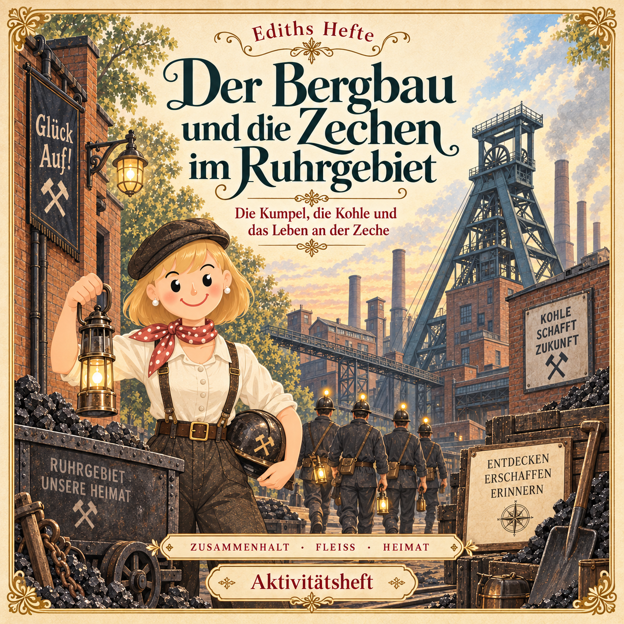 34 EDITHS HEFTE Der Bergbau und die Zechen im Ruhrgebiet SQUARE