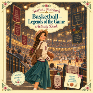 47 SCARLETT NOTEBOOK Basketball Legends of the Game SQUARE