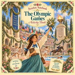 50 SCARLETT NOTEBOOK The Olympic Games SQUARE