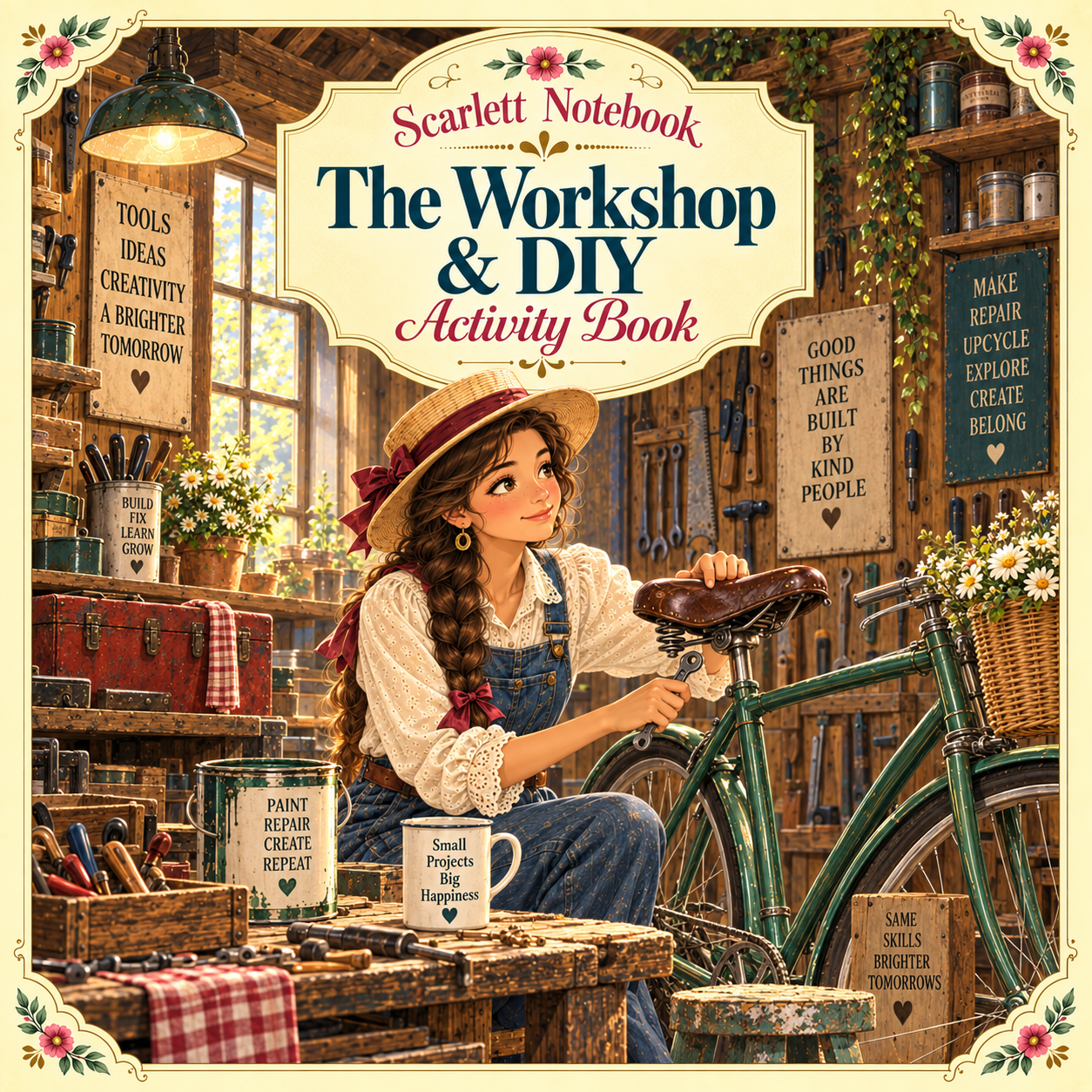 53 SCARLETT NOTEBOOK The Workshop and DIY SQUARE