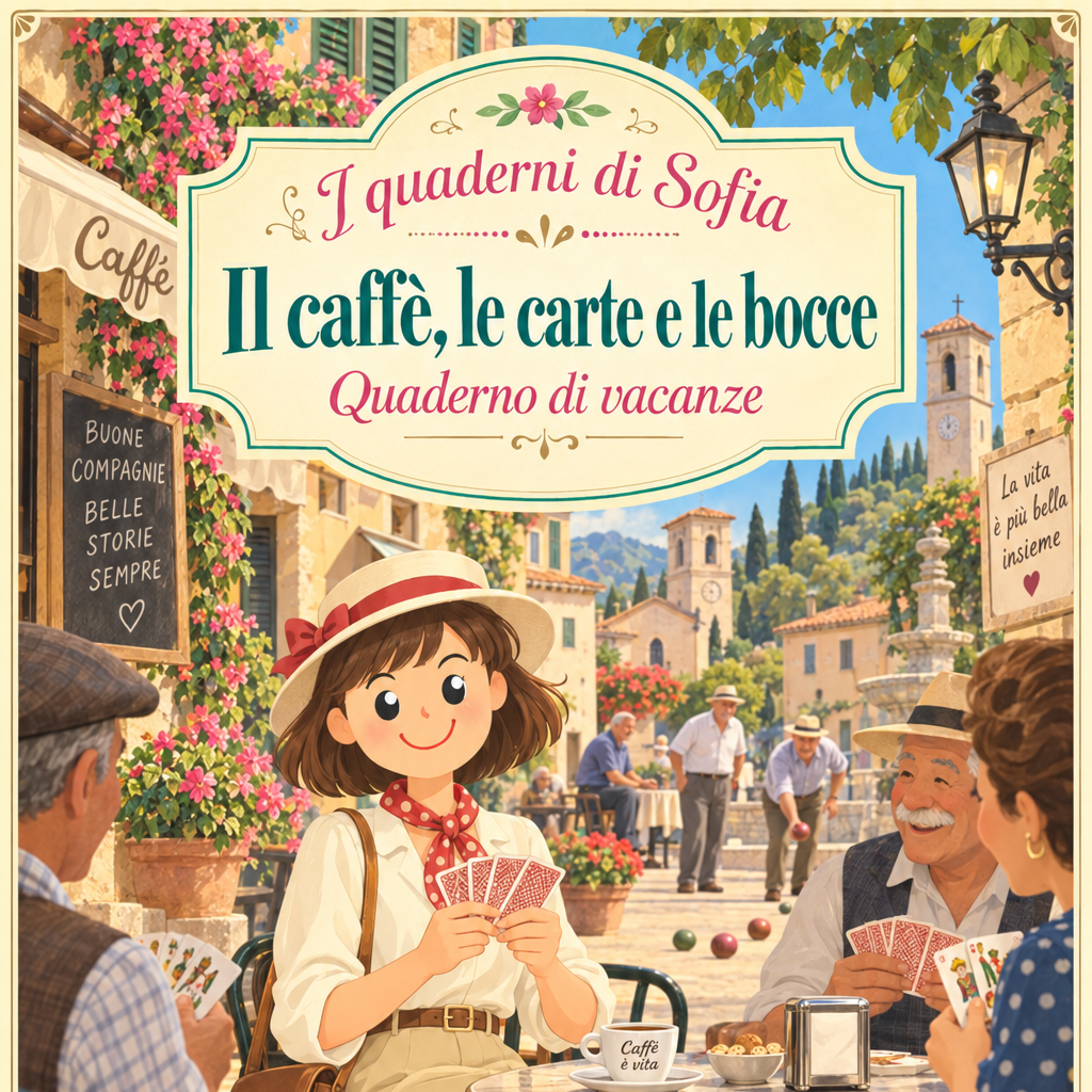 53 SOFIA Il caffe le carte e le bocce CARRE