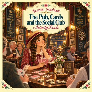 55 SCARLETT NOTEBOOK The Pub Cards and the Social Club SQUARE