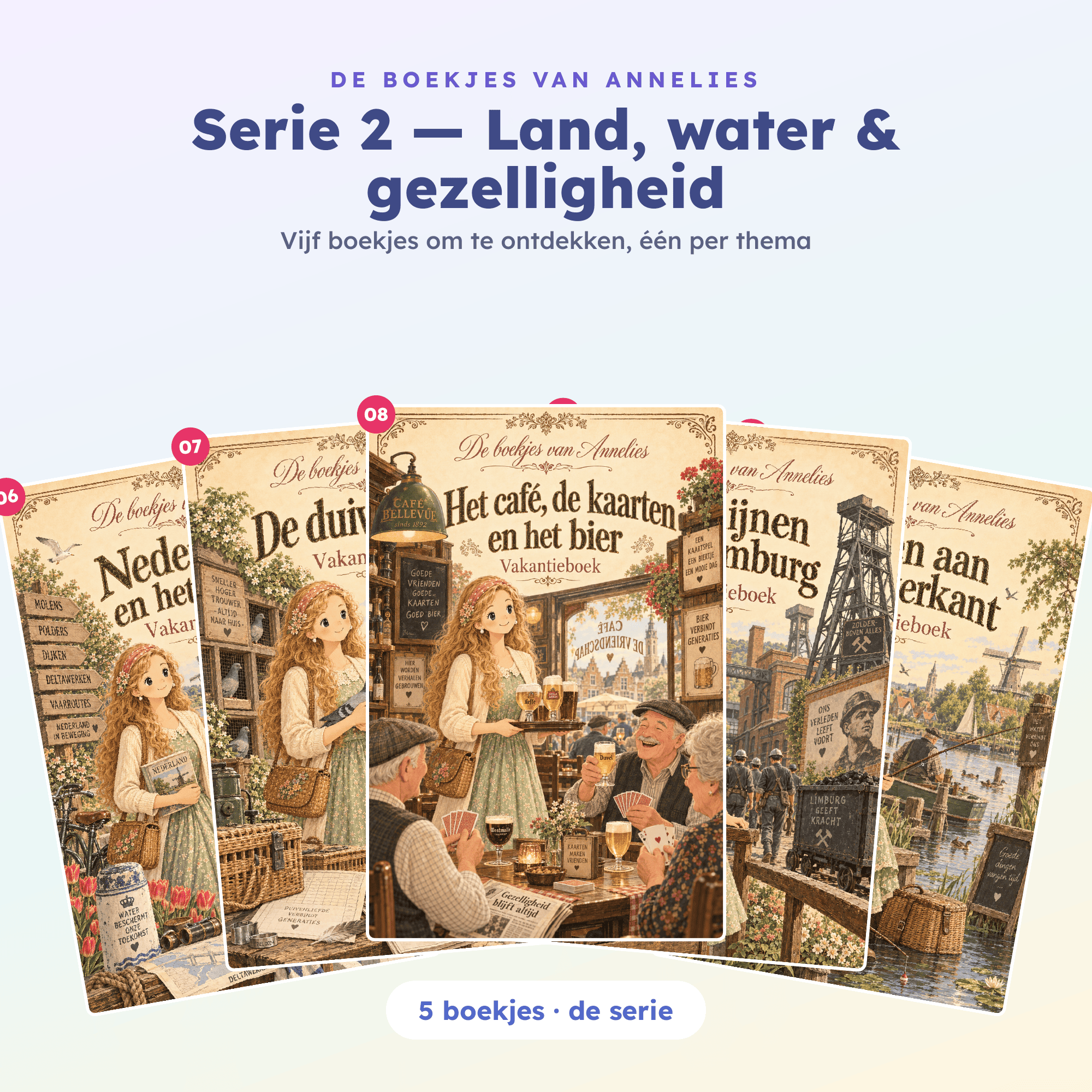 ANNELIES serie02 land water gezelligheid carnets 06 07 08 09 10