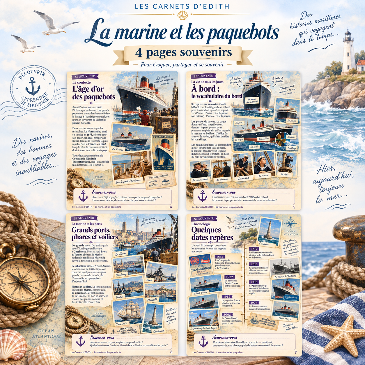 EDITH24 souvenirs 4pages carre