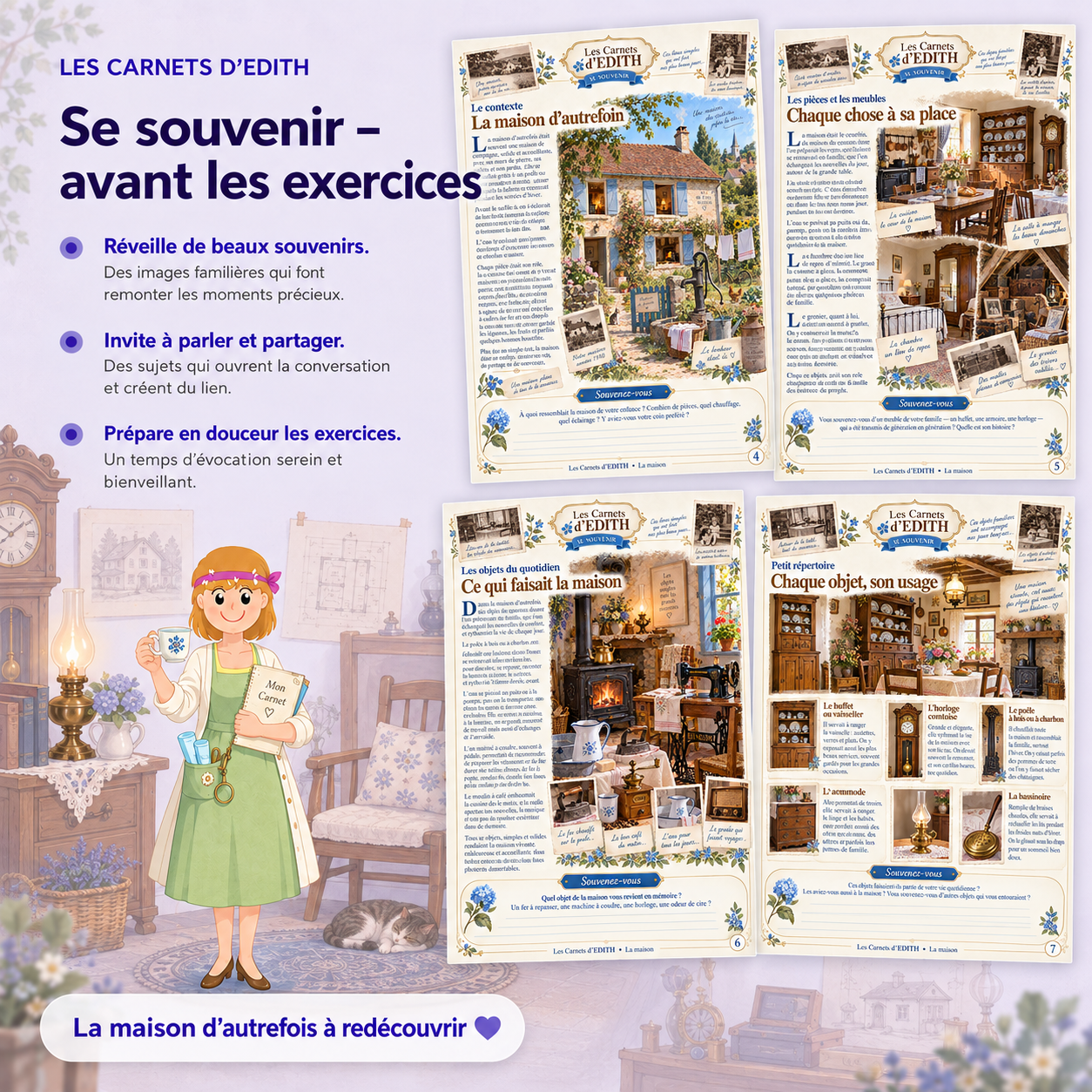 Carnet EDITH — La maison, page Se souvenir