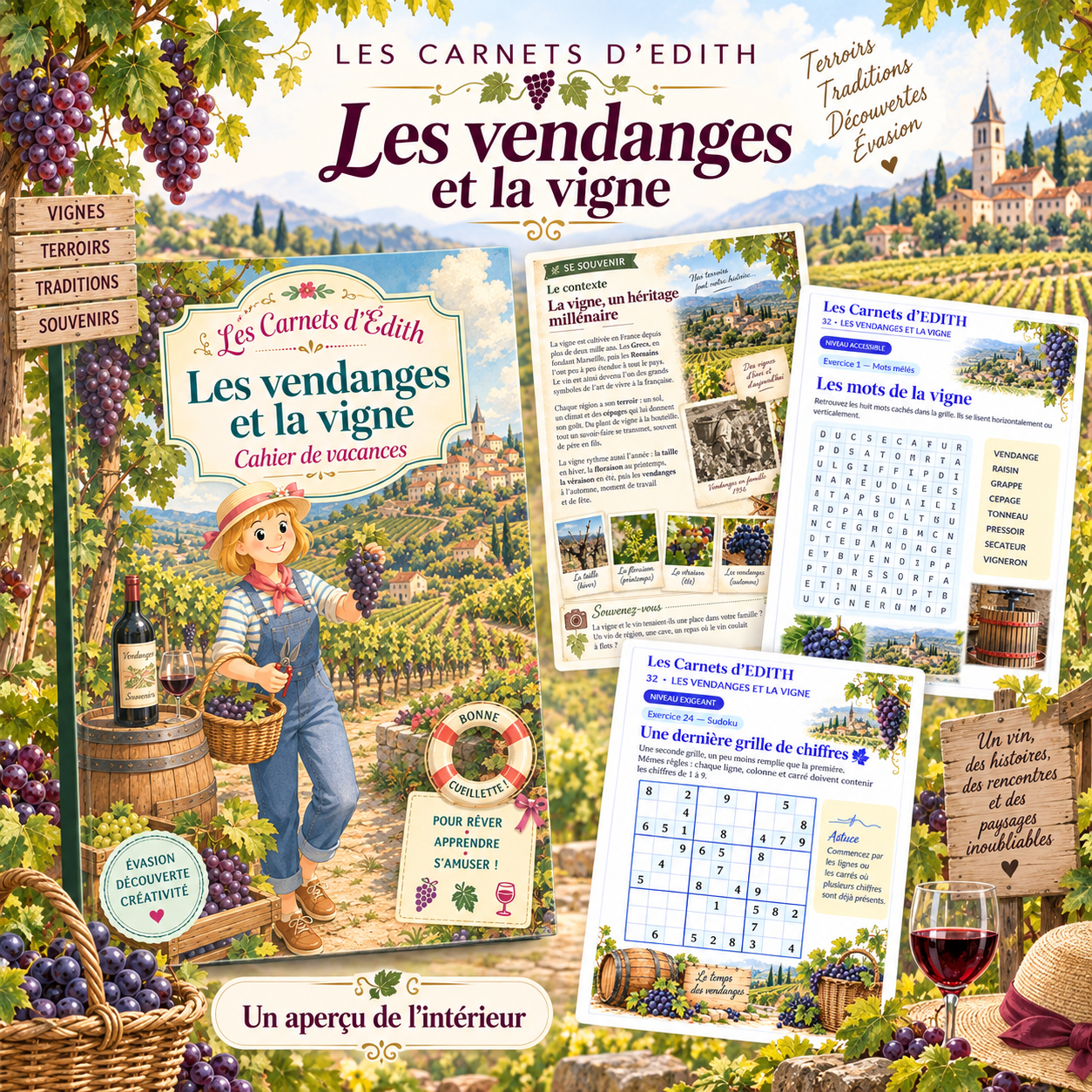 EDITH 32 LES VENDANGES ET LA VIGNE 01 RECAP