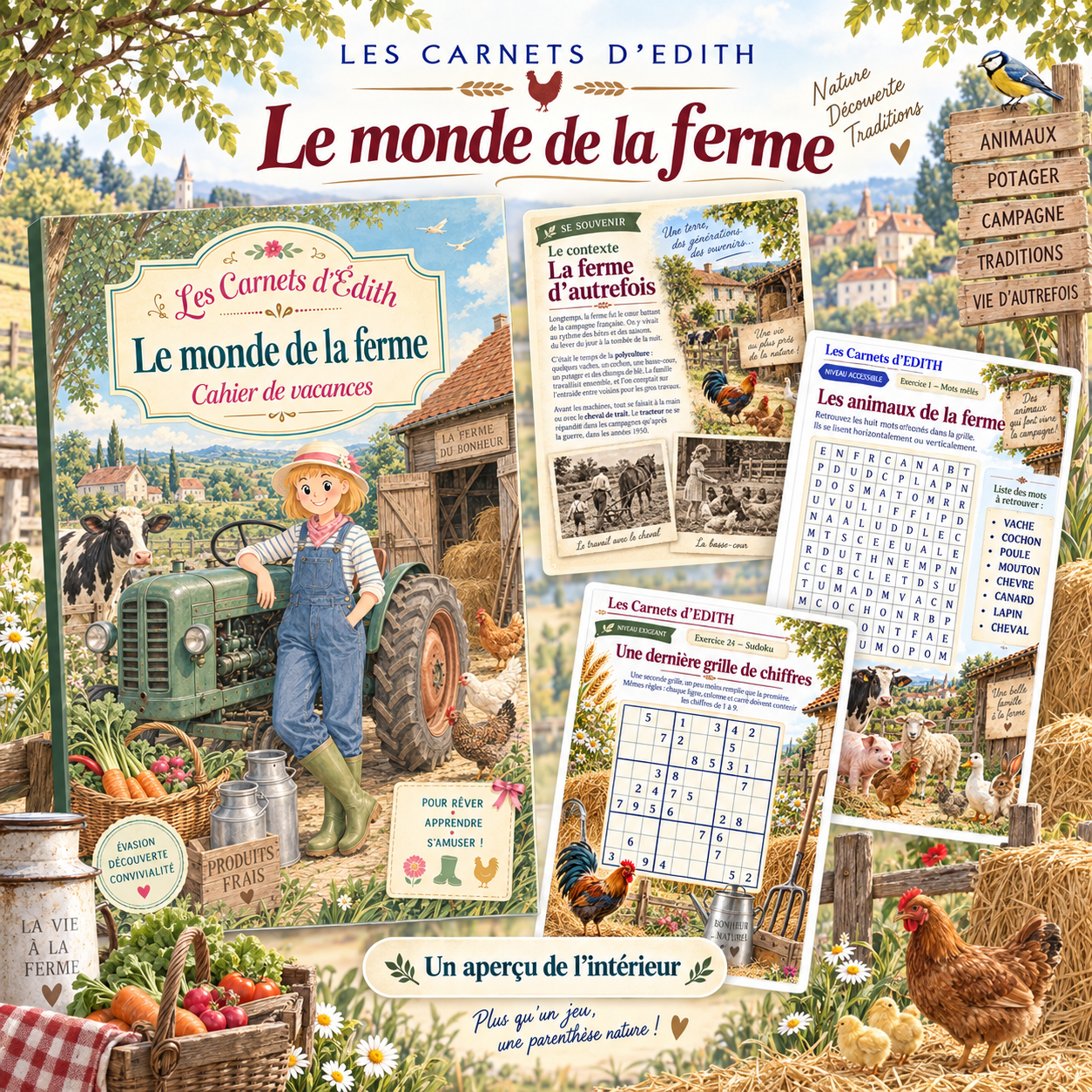 EDITH 33 LE MONDE DE LA FERME 01 RECAP