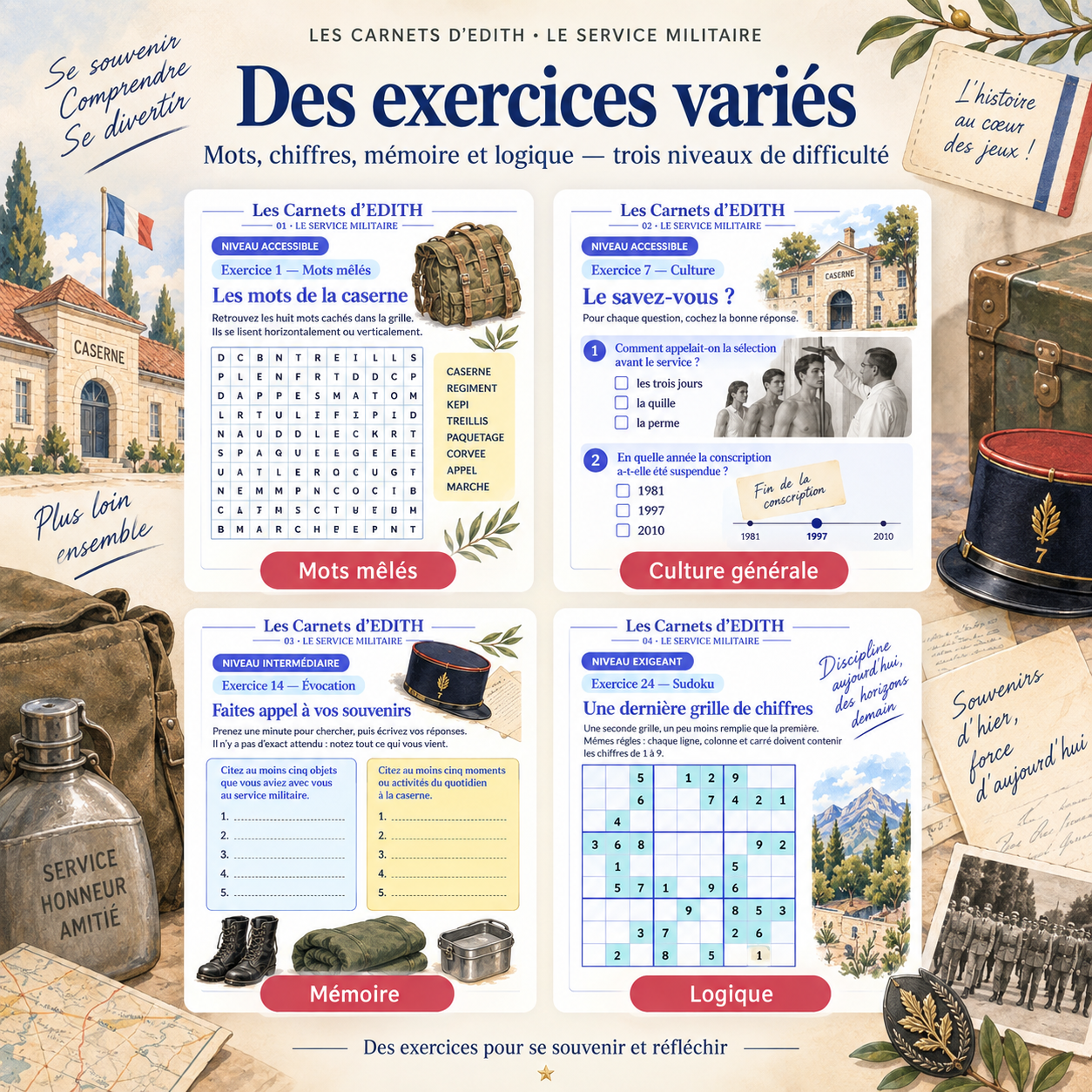 EDITH 35 LE SERVICE MILITAIRE 03 EXERCICES