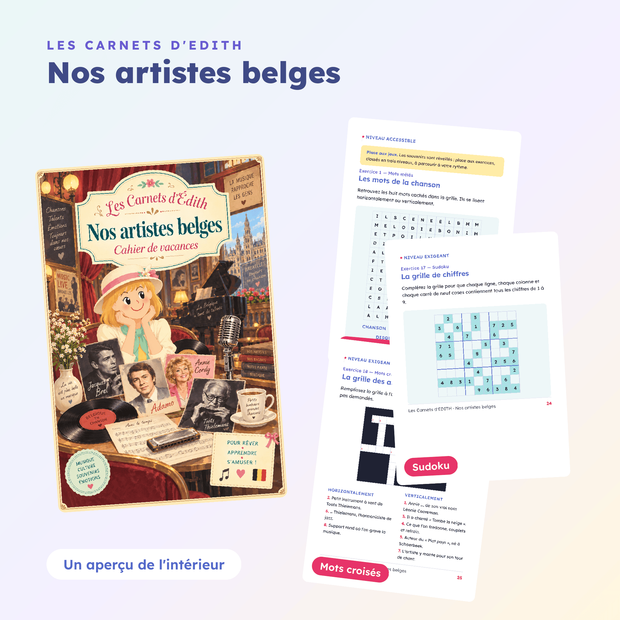 EDITH 40 nos artistes belges promo2