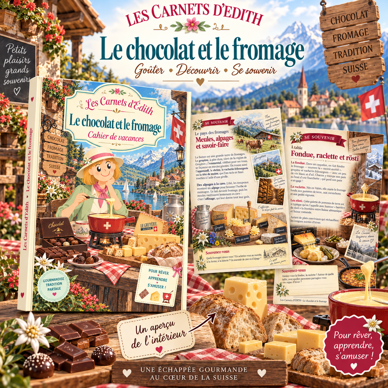 EDITH 42 Visuel Produit Exercices Le Chocolat et le Fromage