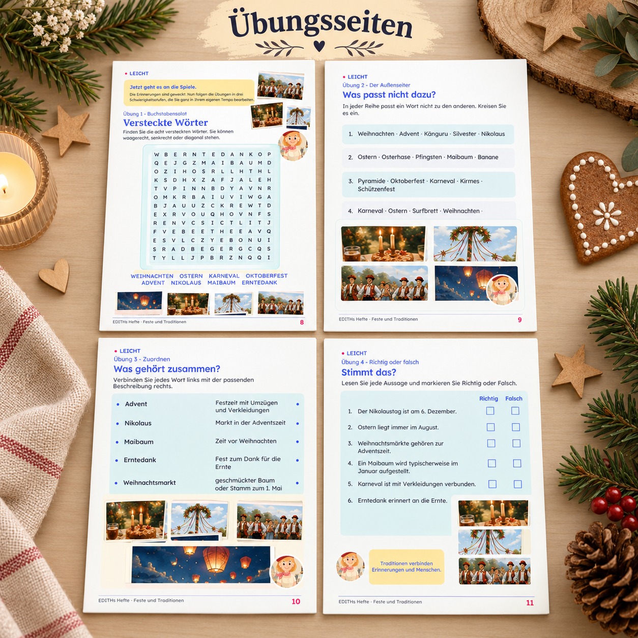 EDITH DE 14 FESTE UND TRADITIONEN 02 UEBUNGSSEITEN