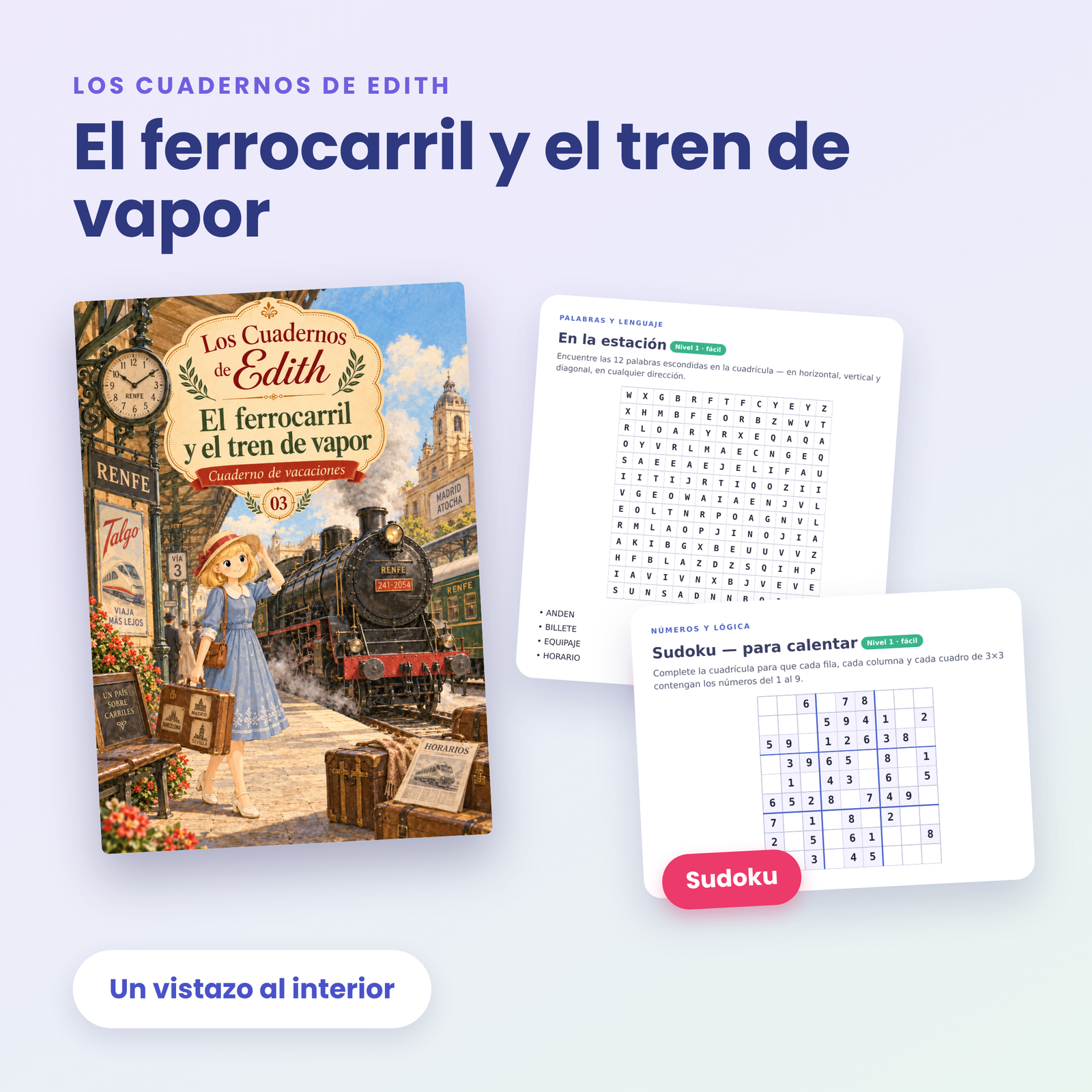 EDITH ES 23 El ferrocarril tren de vapor promo2