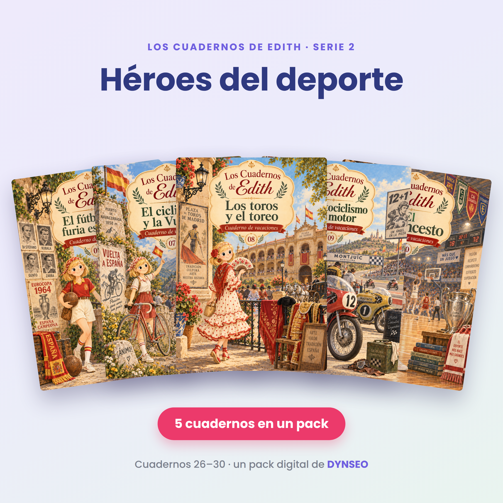 EDITH ES serie02 heroes del deporte cuadernos 26 27 28 29 30
