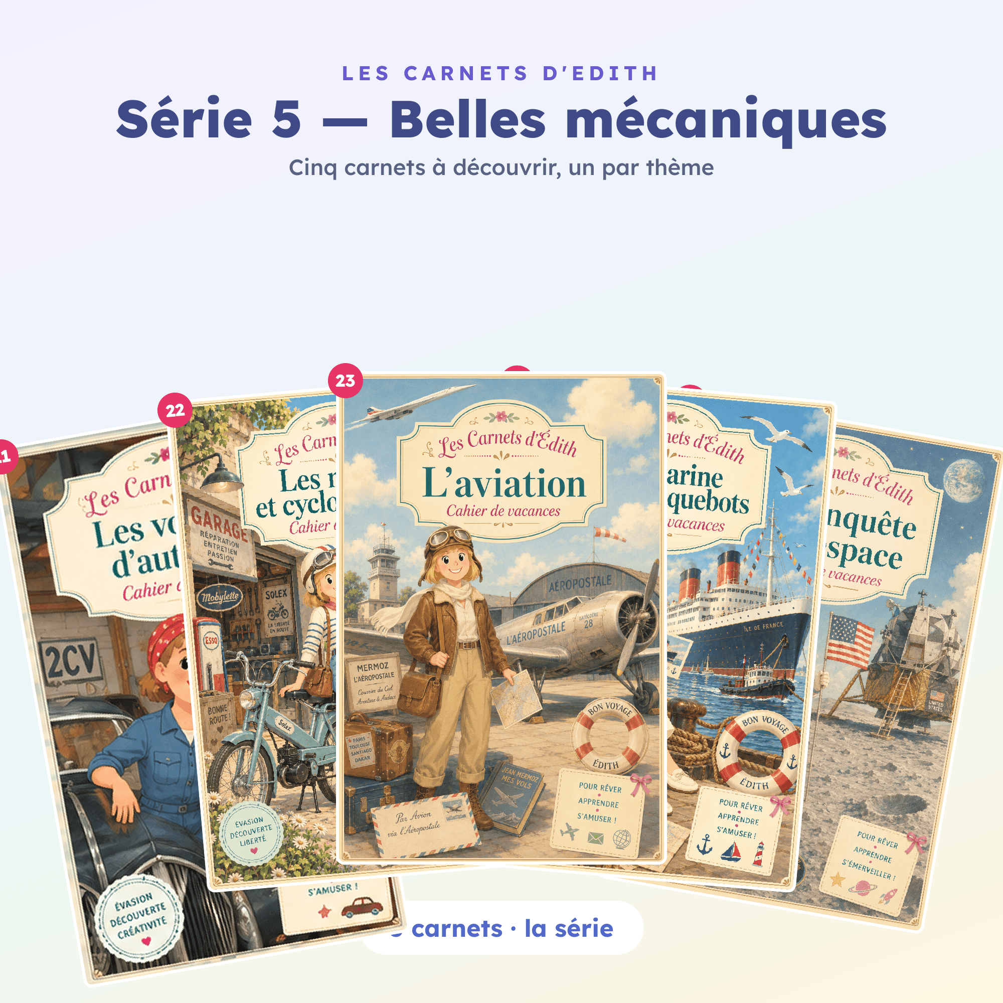 EDITH serie05 belles mecaniques carnets 21 22 23 24 25