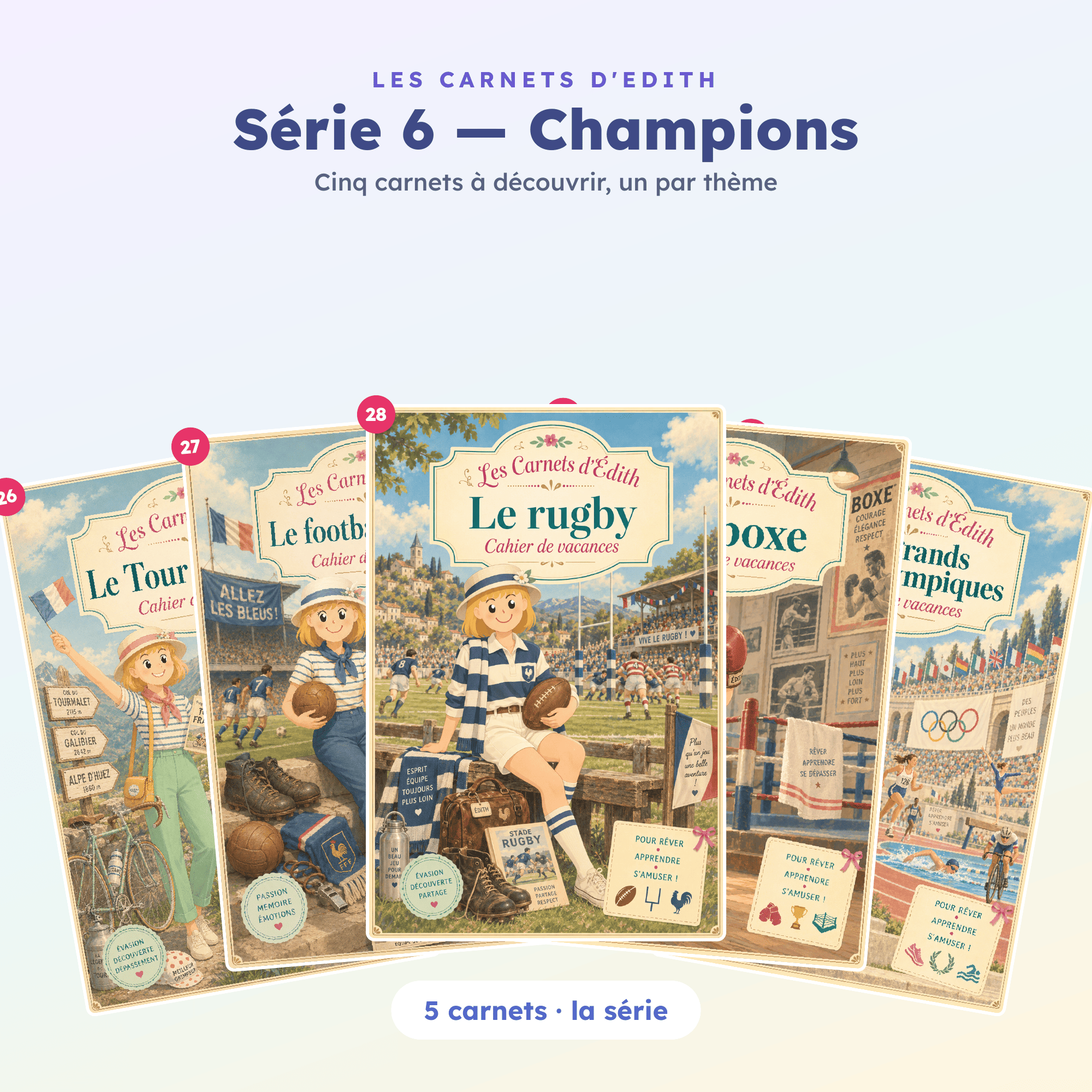 EDITH serie06 champions carnets 26 27 28 29 30