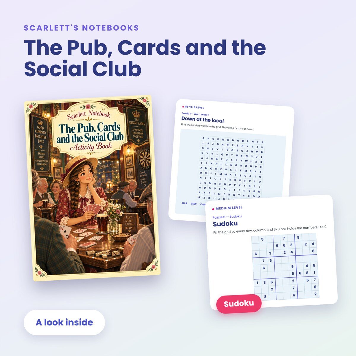 SCARLETT 55 The Pub Cards and the Social Club promo2