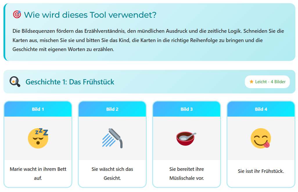Beispiel für DYNSEO-Logopädie-Werkzeuge