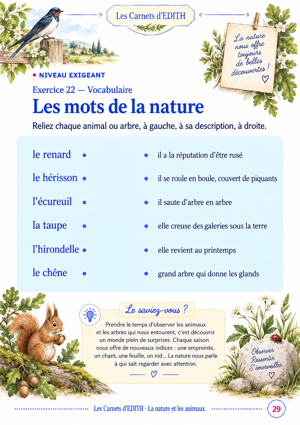 Exercice EDITH — Associations
