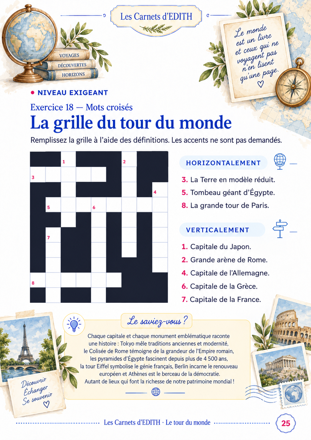 Exercice EDITH — Mots mêlés