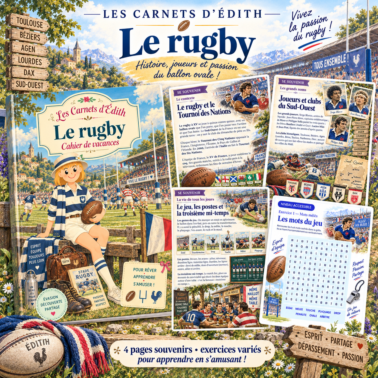 les carnets d édith passion rugby