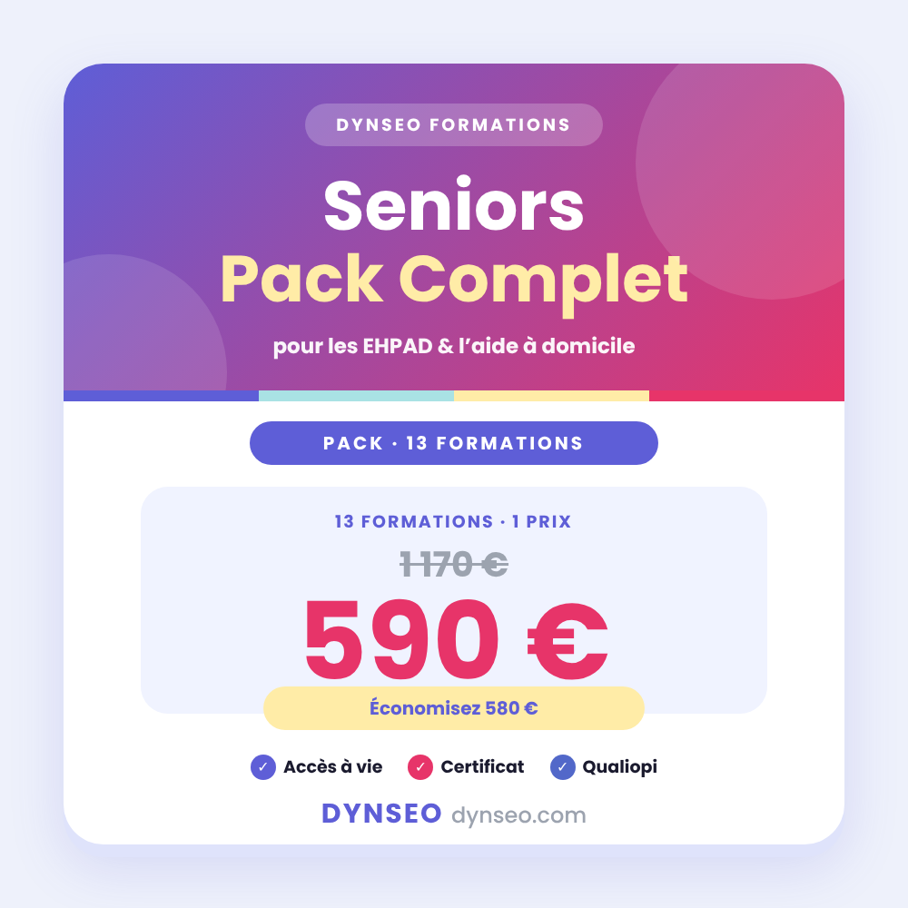 Pack Seniors Complet DYNSEO comprenant 13 formations en ligne