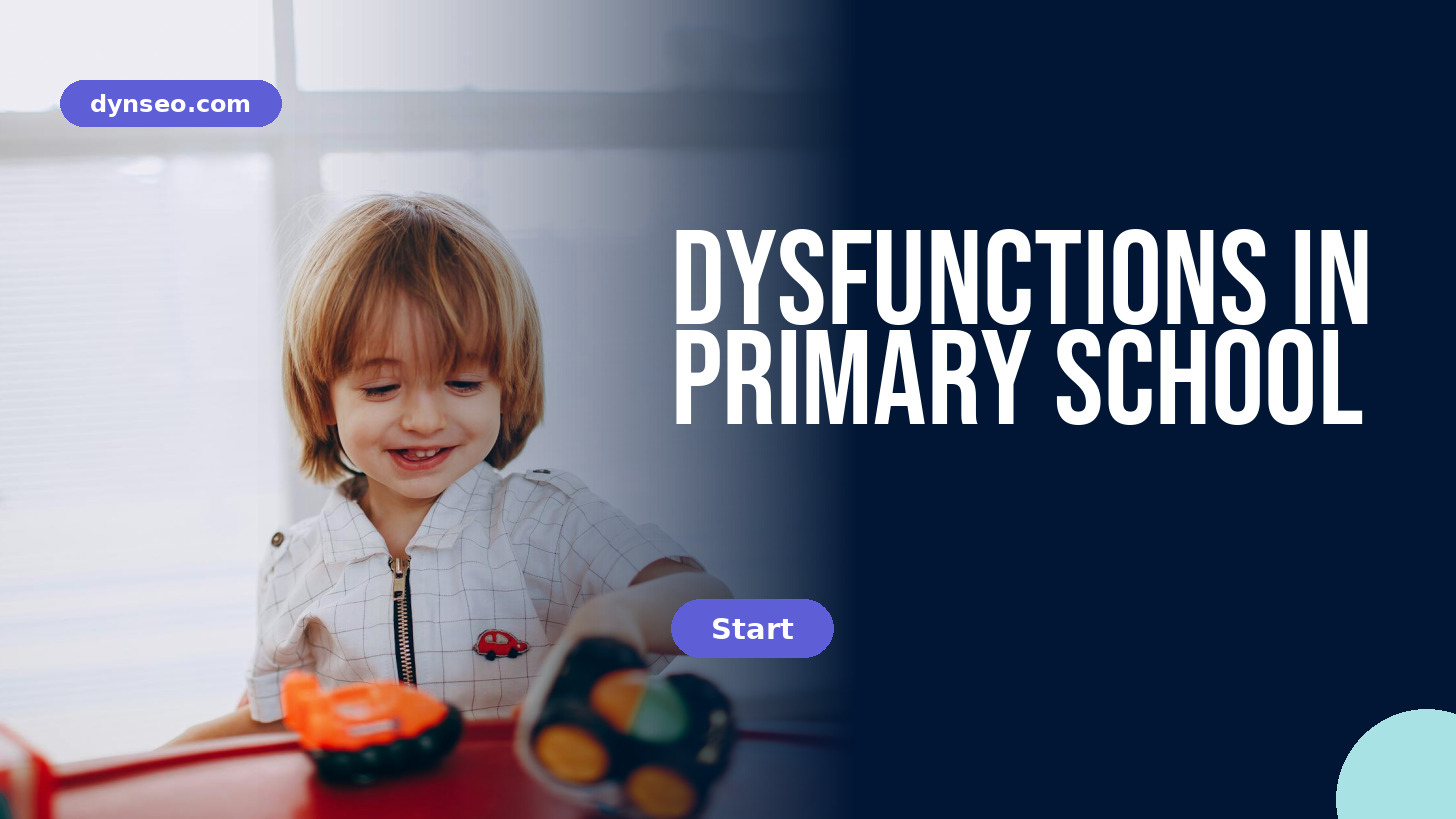 DYSFUNCTIONS in Primary School