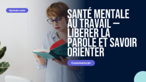 工作中的心理健康 — 释放言论并知道如何引导