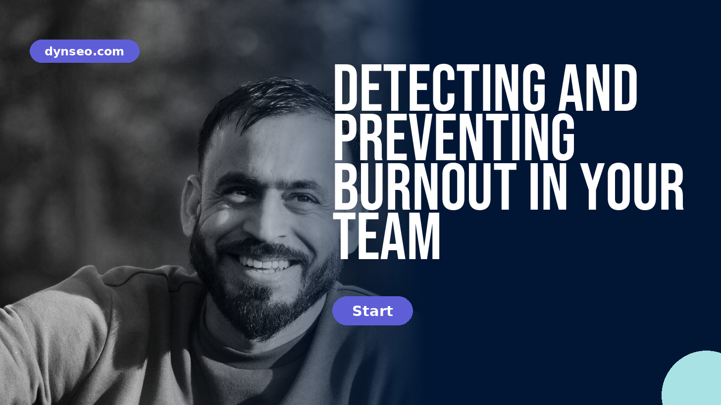 Training Detecting and preventing burnout - DYNSEO