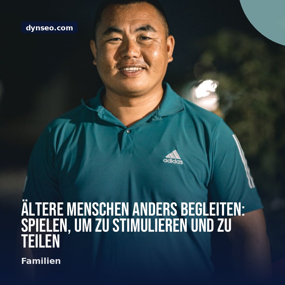 Altere Menschen anders begleiten spielen um zu stimulieren und zu teilen