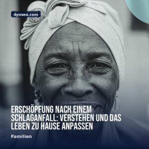 Erschopfung nach einem Schlaganfall Verstehen und das Leben zu Hause anpassen