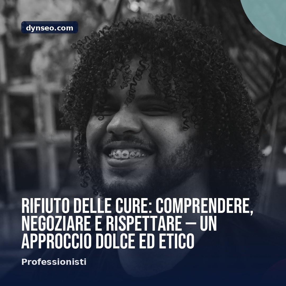 Rifiuto delle cure comprendere negoziare e rispettare — un approccio dolce ed etico