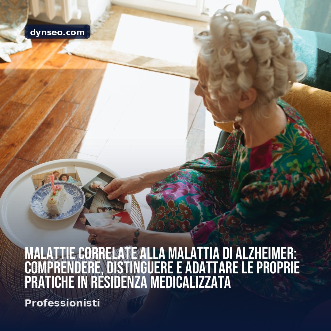 Malattie correlate alla malattia di Alzheimer comprendere distinguere e adattare le proprie pratiche in residenza medicalizzata
