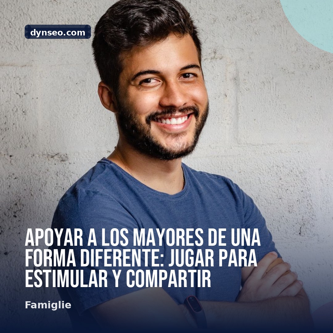 Apoyar a los mayores de una forma diferente jugar para estimular y compartir