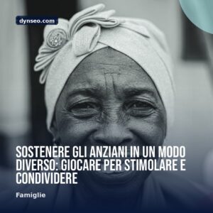 Sostenere gli anziani in un modo diverso giocare per stimolare e condividere
