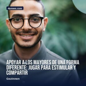 Apoyar a los mayores de una forma diferente jugar para estimular y compartir