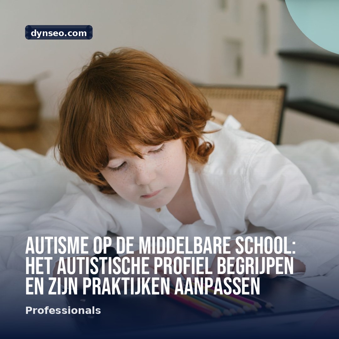 Autisme op de middelbare school het autistische profiel begrijpen en zijn praktijken aanpassen