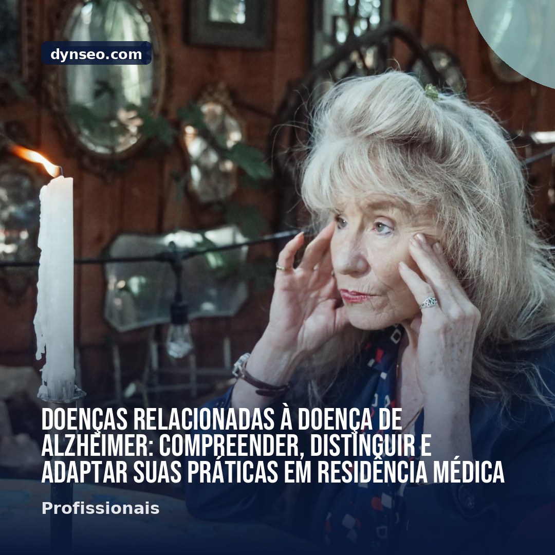 Doencas relacionadas a doenca de Alzheimer compreender distinguir e adaptar suas praticas em residencia medica