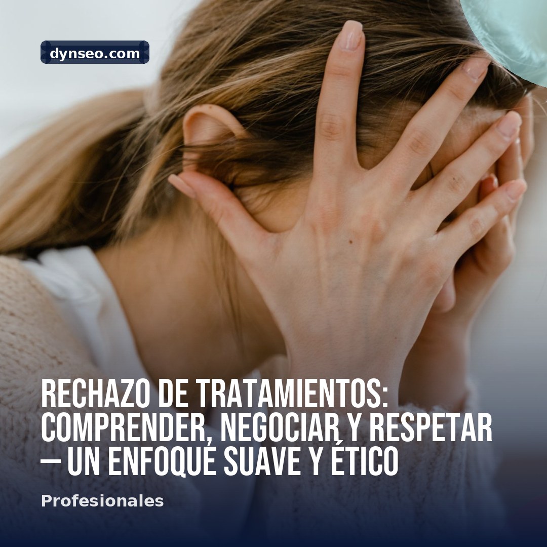 Rechazo de tratamientos comprender negociar y respetar — un enfoque suave y etico