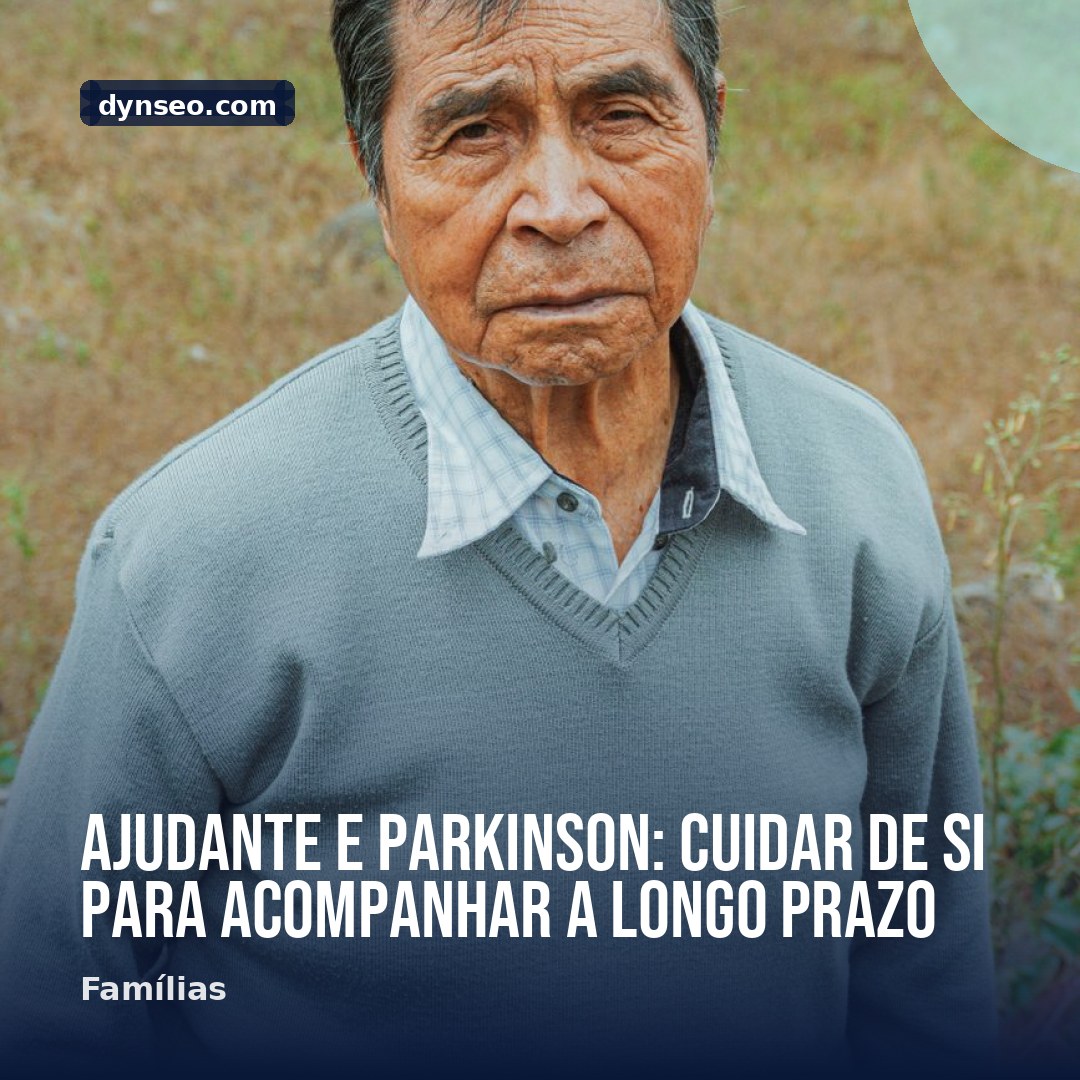 Ajudante e Parkinson cuidar de si para acompanhar a longo prazo