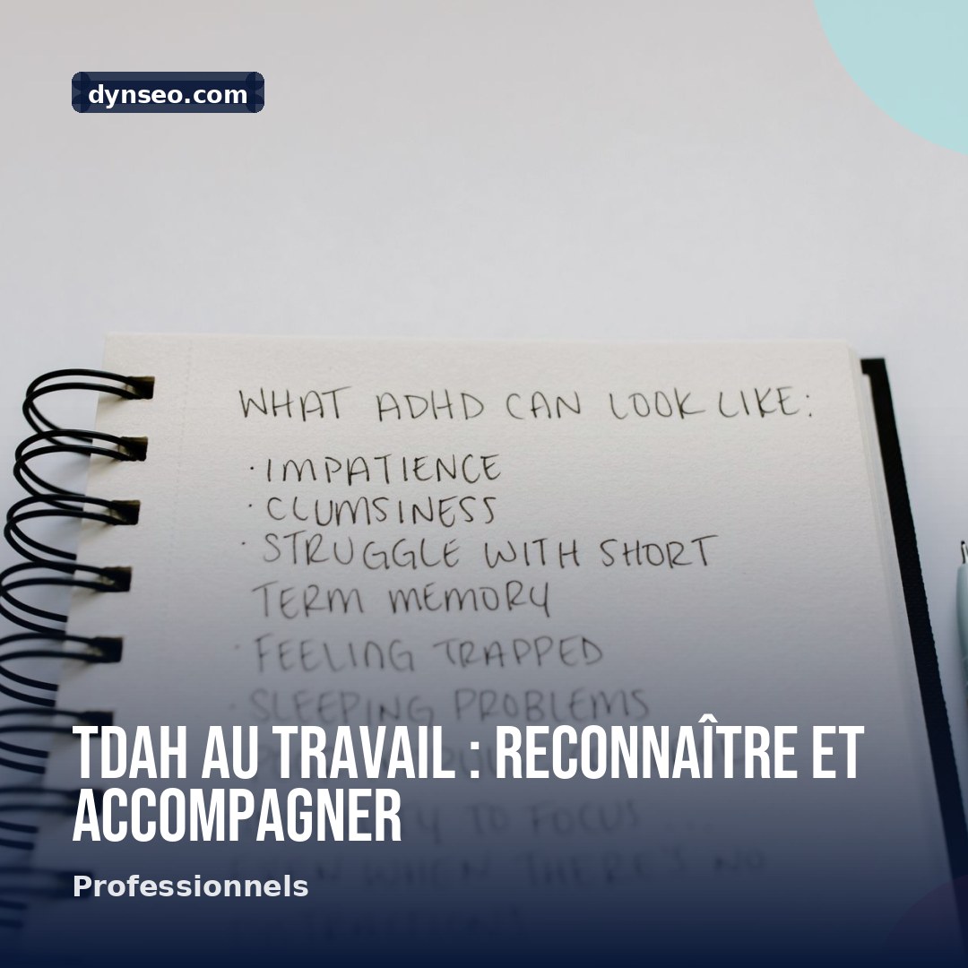 TDAH au travail reconnaitre et accompagner