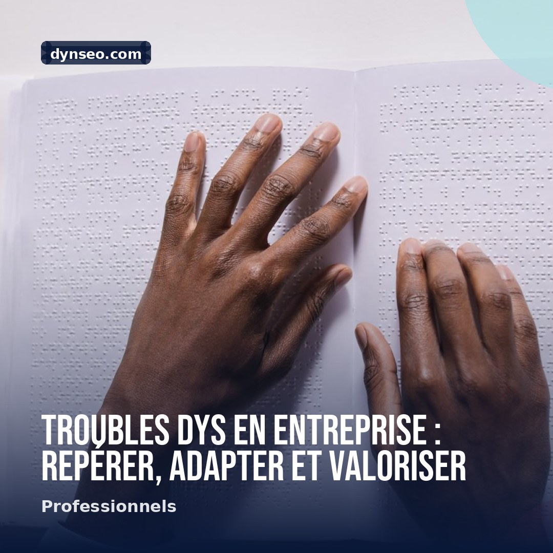 Troubles DYS en entreprise reperer adapter et valoriser