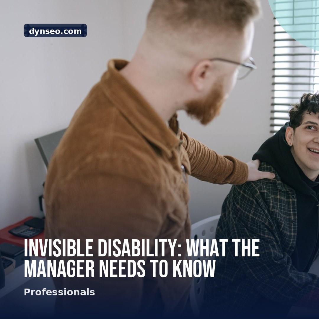 Invisible disability what the manager needs to know